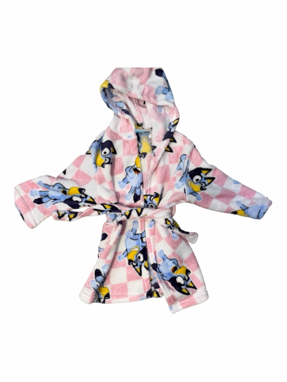 Hooded Bluey Plush Kids Robe new no tags 2T